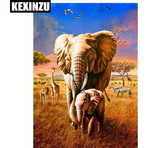 5d diamond painting full square/round-Elephant-3d diamond embroidery mosaic sale Wall Sticker Home decoration