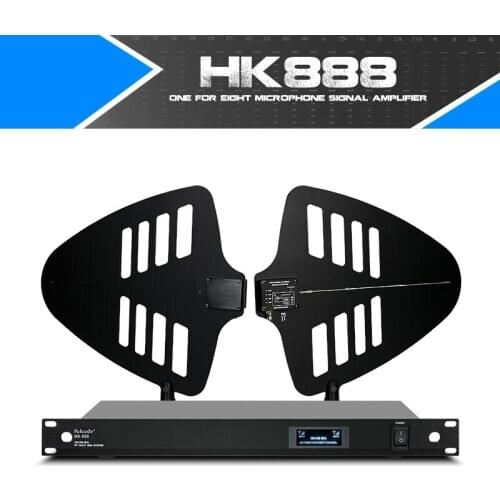 All new antenna amplifier UHF wireless microphone one for eight microphone signal amplifier