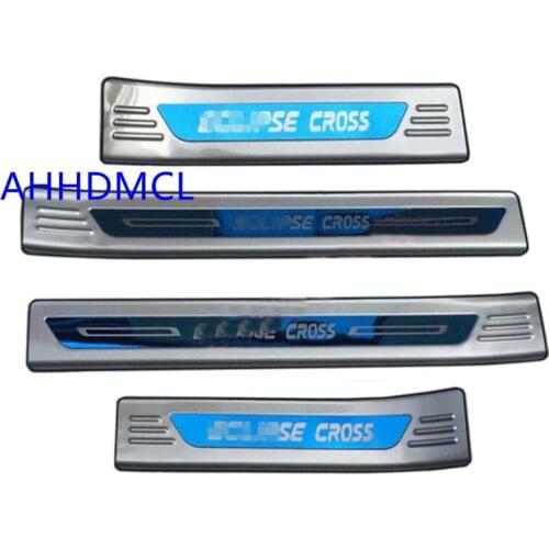 Car Welcome Pedal Threshold Strip Door Sill Strip For Mitsubishi Eclipse Cross 2017 2018 2019 2020