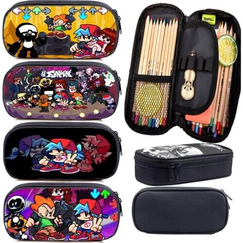 3D Print Game Friday Night Funkin Pencil Case Cosmetic Bag Children Pen Bag Cartoon Stationery Bag Student Anime Pencil Bag Gift