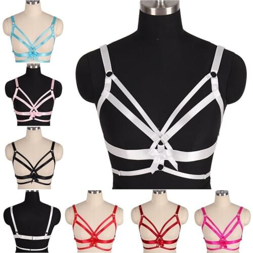 Erotic Harness Bra Cage Lingerie Festival Rave Costume Womens Underwear Stocking Belt Sword Belt Adjustable Suspenders Belts