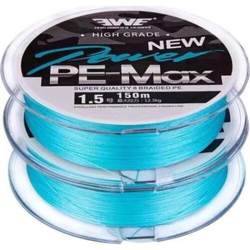 EWE Blacklight Blue 8 Braided PE 150M 200M Original Wire Strong Tension Standard Long Shot Fishing Line
