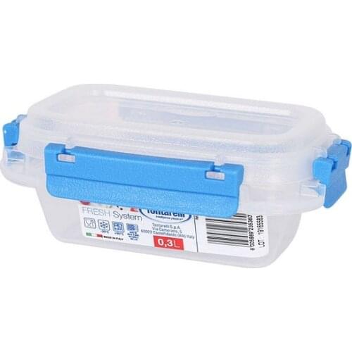 Hermetic Lunch Box Fresh System Tontarelli 0,3 L Plastic Transparent (9,5 x 14 x 5,7 cm)