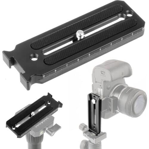 Camera Horizontal Vertical Quick Release Plate w Cold Shoe 1/4 Screw Hole Mount QR Plate For DSLR Camera for Ronin SC Stabilizer