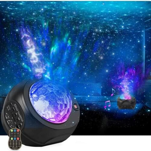 Hot Sell Galaxy Projector Night Lamp LED Starry Sky Star Light Ocean Projector Night Light for Home Bluetooth Music Party Light