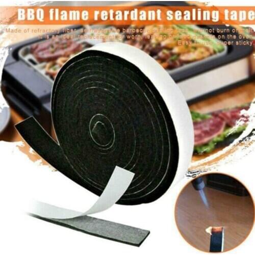 1 Roll High Heat Barbecue Smoker Gasket BBQ Door Lid Seal Adhesive Sealing Tape For Barbecue Grill BBQ Accessories