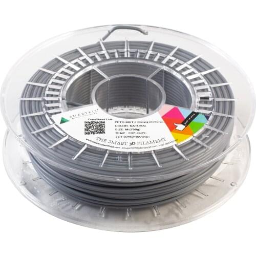 SMARTFIL PETG MDT, 2.85mm, NATURAL (gray), 750g Smart Materials 3D printing filament
