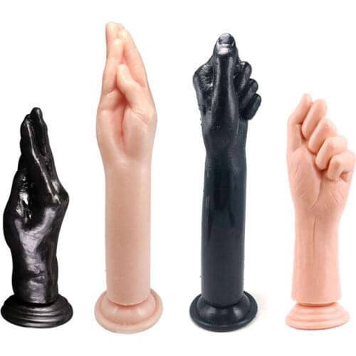 Huge Palm Fist Dildo Anal Plug With Suction Penis Masturbator Sex Toys Big Hand Anus Stuffed Prostata Butt Plug For Men Women SM