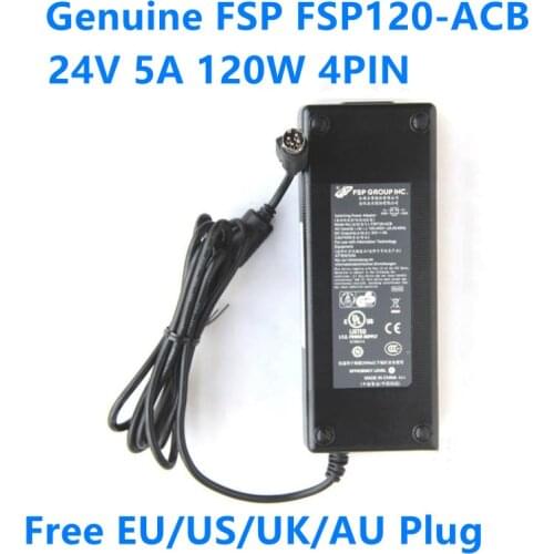 Genuine 24V 5A 120W 4PIN FSP120-ACB AC Adapter For Pioneer POS STEALTHTOUCH-M5 FSP150-ABB 9NA1201514 GM120-240500-D Power Supply