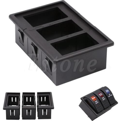 Plastic 3 Rocker Switch Clip Panel Assembly Patrol Holder Housing For ARB Carling Type Auto Parts Switches & Controls