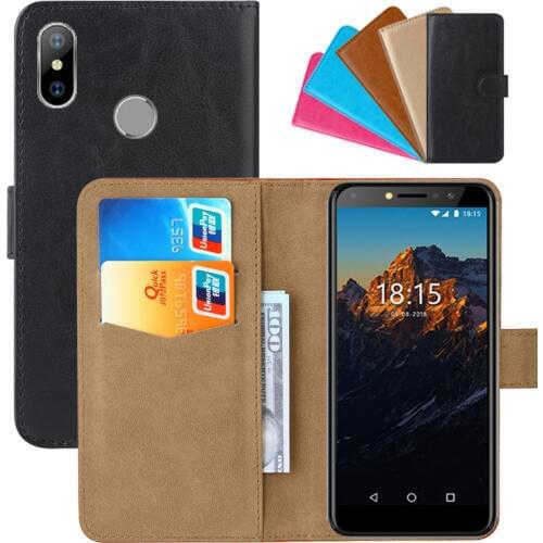 Luxury Wallet Case For BQ BQ-5519L Fast Plus PU Leather Retro Flip Cover Magnetic Fashion Cases Strap