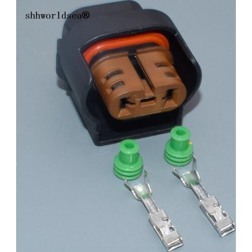 Shhworldsea 2 Pin 2.8MM Plug Connector Wiring Harness Socket For VW CC EOS Jetta Golf MK6 Passat Tiguan Touareg Fabia 7H0941165