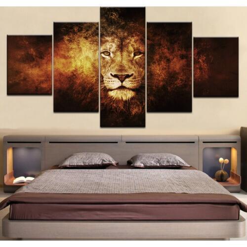 Modern Decoration Poster On Canvas Mystic Lion Modular HD Printed Picture Painting Home Wall Art Framework Living Room