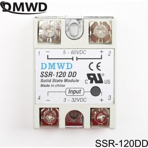 Solid state relay SSR-120DD 100A 3-32 DC TO 5-60 DC SSR 120DD relay solid state