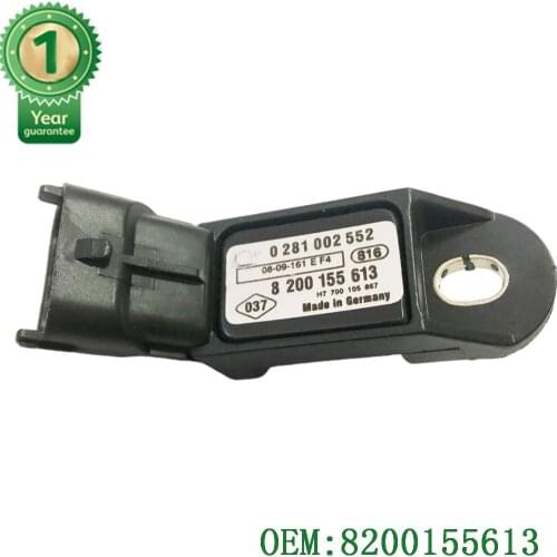 High quality new Intake Manifold Air Pressure MAP Sensor OEM 8200155613 For RENAULT ESPACE III IV LAGUNA II Grandtour 1.92.2 dC