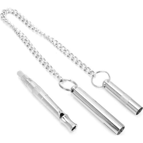1Pcs Ultrasonic Pet Whistle Dog Whistle Pet Training Prevent Dogs From Barking Recall The Dog Metal Whistle Pet Accessories