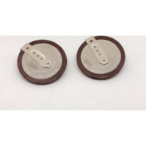 10pcs Panasonic VL2020 3V 20mAh Car Key Fobs With Legs 90 degrees Rechargeable lithium button cell battery for BMW Car Key Fobs