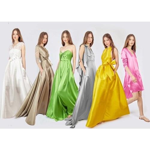 100% silk charmeuse satin 30mm 114cm(45") width solid color mulberry silk fabric for dress, shirt, wedding