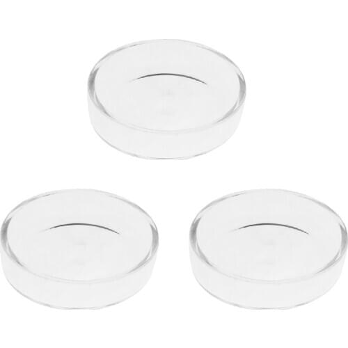 3 pcs Aqua Fish Pond Shrimp Feeder Food Dish Bowl Feeder Tray Container Glass Shrimp Feeding Dish for Shrimp Food Round