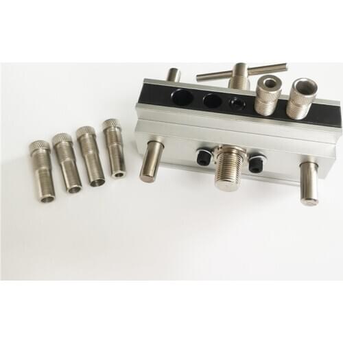 50mm Round Wood Dowel Drilling Positioner Woodworking Tool Doweling Holes Vertical Clamping Tool Drill Sleeve