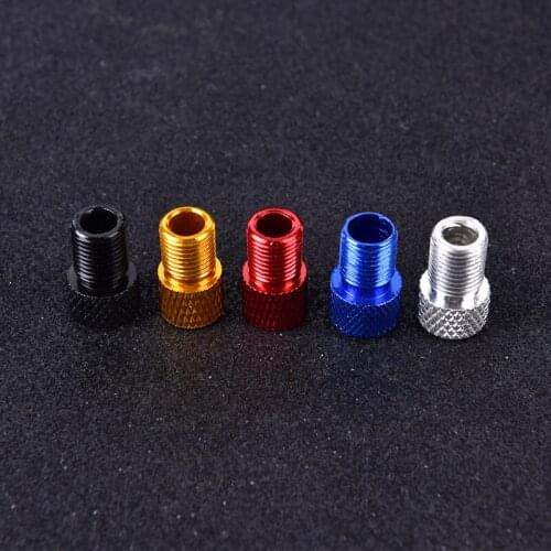 6Pcs Aluminum Bicycle Bike Valve Presta to Schrader Converter Car Valve Adapter