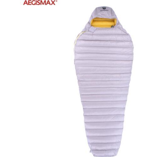AEGISMAX Outdoor Camp Ultra Dry White Goose Down Sleeping Bag 700FP Mummy Type Sleeping Gear Water Repellent Down