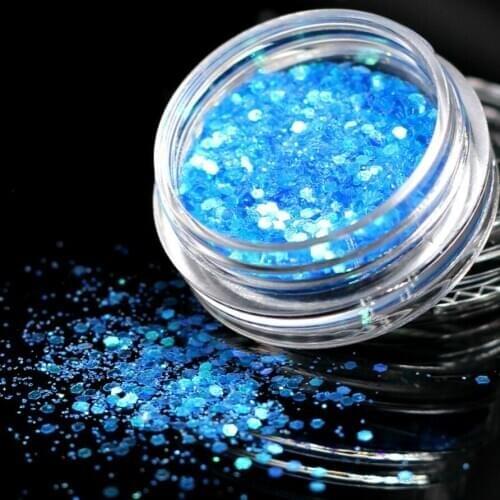 1Box Colour Deongaree Color Sequins Acrylic Powder Crystal Nail Polymer Nail Art Tips Builder False Tips Tools Acrylic Powder