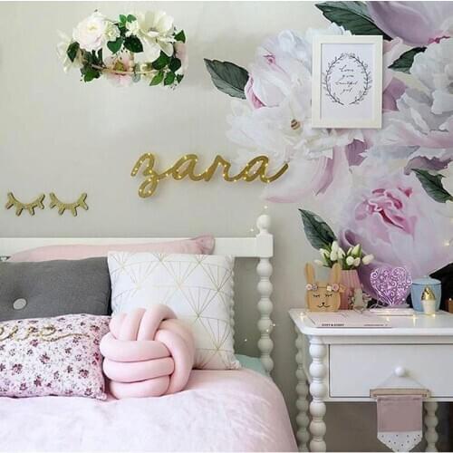 Nordic Style Velvet Ball knot pillow Cushion Pillow Solid Color Baby Calm Sleep Dolls Stuffed Kid Adult Bedroom Decoration