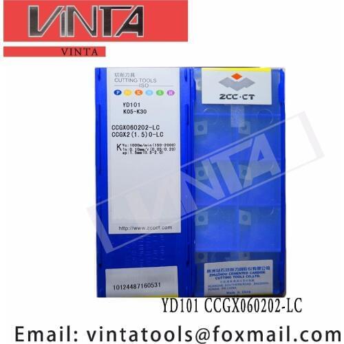 Free shipping high quality 10pcs/lots YD101 CCGX060202-LC CCGX060202-LH cnc carbide turning insets
