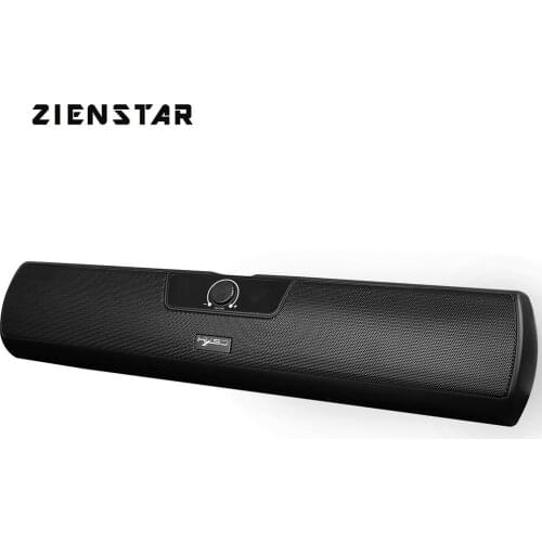 Zienstar Wired USB 2*5W HD Sound Bar Speaker Subwoofer Plug and Play for Computer Tablet Laptop Mobile phone MP3 player