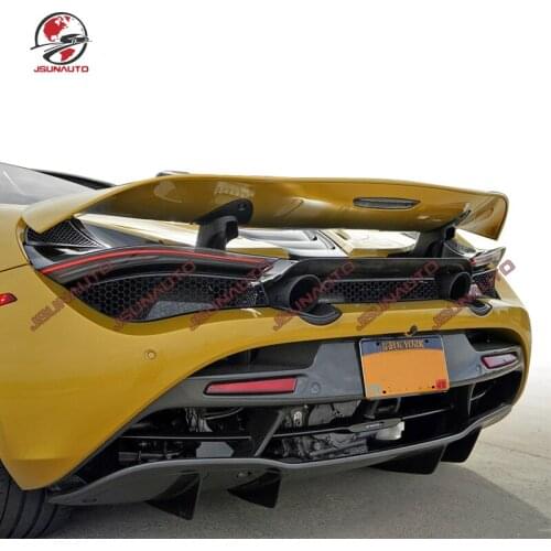 For McLaren 720S 2017-2021 OEM Style Carbon Fiber Rear Diffuser Upper Rear Bumper Lip Auto Carbon Body Kit Accessories