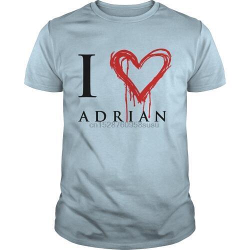 Men tshirt Short sleeve I Love Adrian - Vampire Academy Hoodies cool One neck Women t-shirt