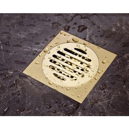 Floor drain copper gold floor drain antique floor drain fashion anti-odor floor drain DR023