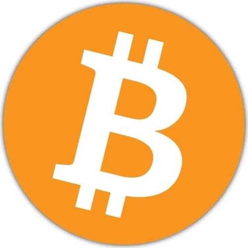 S50217# 10/13/15/17CM Personality PVC Decal Bitcoin Cryptocurrency Icon Waterproof Car Sticker on Motorcycle Laptop Decorative