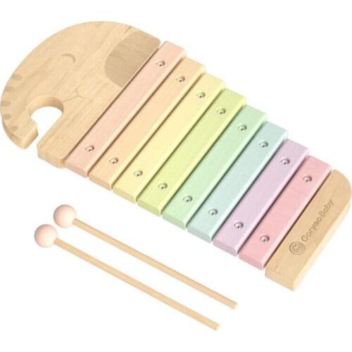 Educational Hand-Knocking Piano for Babies and Newborns Eight Musical Instruments Children Music Educational Wooden Toys
