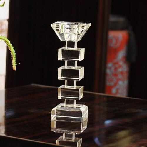 European Style Single Head Dual Purpose Crystal Candle Holder, Modern Home Accessories, Wedding Decoration