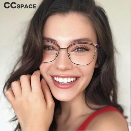 51113 Cat Eye Anti Blue Light Metal Optical Glasses Frames Men Women TR90 Fashion Computer Eyeglasses