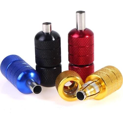 22mm Aluminum Alloy Tattoo Grips Tube with Back Stem Self-locked Tattoo Handle