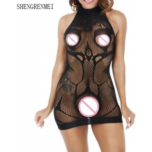 SHENGRENMEI Exotic Apparel Sexy Lingerie Women Hot Erotic Baby Dolls Dress Women Teddy Sexy Mujer Babydoll Underwear Costumes