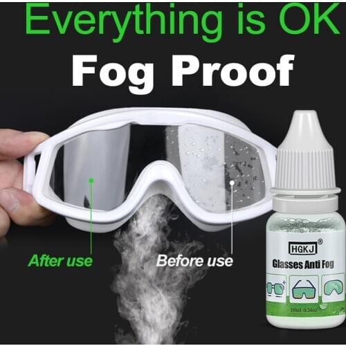 Hgkj Eyeglass Antifogging Agent To Prevent Glasses Eye Protection Lens Helmet Fogging Glass Mirror Window Antifogging 10ml Box