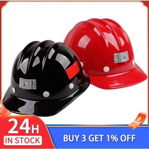 Site Safety Helmet ABS Fiberglass Reflective Strip for Underground Mine Wearable Miners Lamp Working Breathable Safety Helmet
