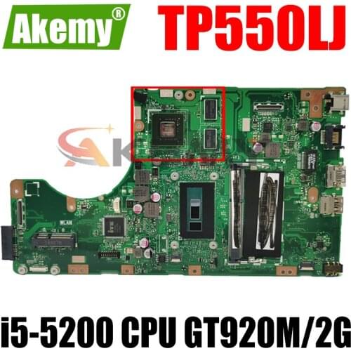 TP550LJ motherboard GT920M/2G i5-5200 CPU 4GB RAM mainboard For ASUS TP550 TP550L TP550LD TP550LN LJ laptop mainboard Test OK