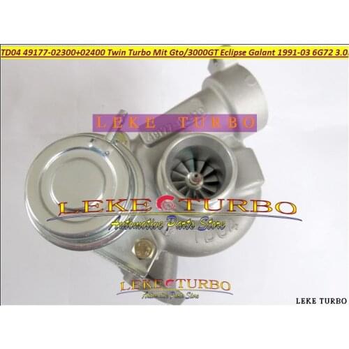 TD04 49177-02400 49177-02410 49177 02400 1 Twin Turbo For MITSUBISHI GTO 3000GT Eclipse Galant Dodge Stealth 1991-2003 6G72 3.0L