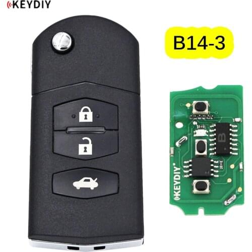 KEYDIY B series B14-3 3 button universal KD remote control for KD200 KD900 KD900+ URG200 KD-X2 mini KD for Mazda style