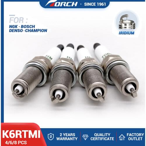 Candle Replace for DENSO IKH20 Iridium Spark Plug TORCH K6RTMI NGK LFR6AP11 BOSCH FR7SI30 CHAMPION REC10WYPB4 Ignition System