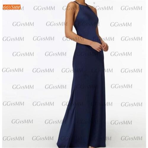 Aristocratic Royal blue Slim Prom Dresses 2021 STRAPLESS Backless Customized vestidos de gala Sleeveless Thin shoulder strap