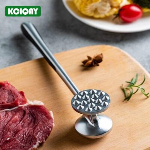 1Pcs Zinc Alloy Loose Meat Hammer Double Sides Meat Tenderizer For Tenderizing Beef Steak Chicken Breast Fish Pork Veal Cutlet