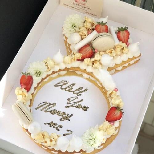 1 Pcs PET Diamond Ring Shape Cake Molds Pastry Birthday Decorating Cake Mould Decoration Baking Chocolate Cookie Pastry Tools