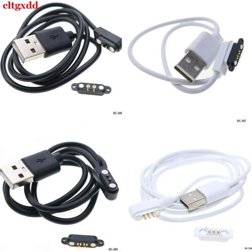 2 pin 3 pin magnet USB charging cable male and female Pogo Pin connector power cord contact pad PCB solder 25CM50CM95CM