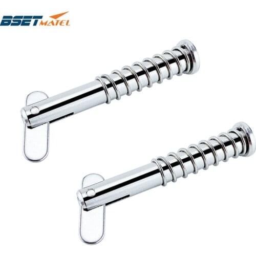 2PCS 316 Stainless Steel Quick Release Pin Dowel Pin Flat Head Cylindrical Pin Positioning Pins Retainer Farm Lawn Garden Boat